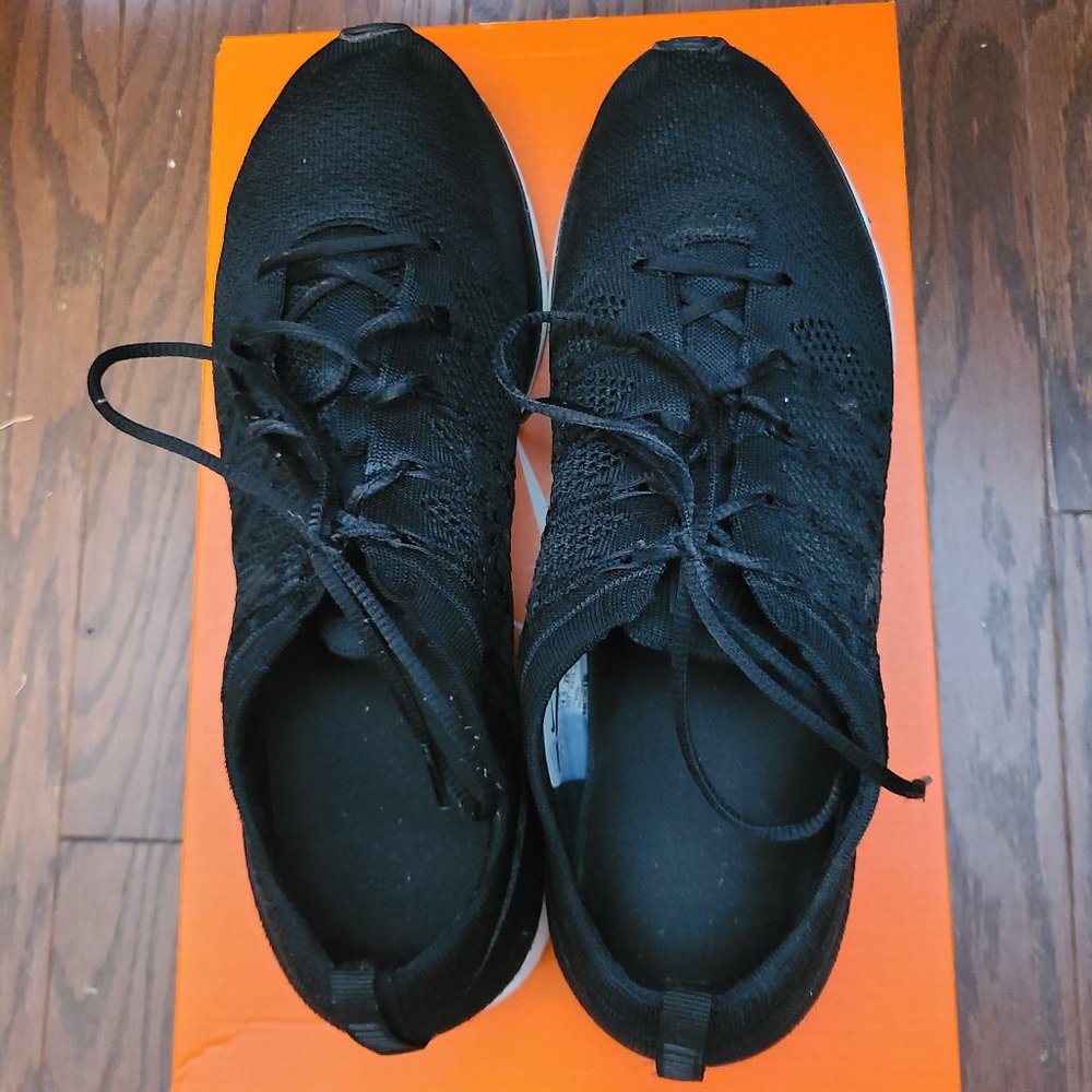 NIKE FLYKNIT TRAINER 2017 BLACK MEN'S 10.5